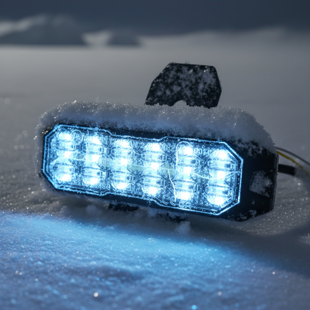 Wide Grille Strobe in blizzard
